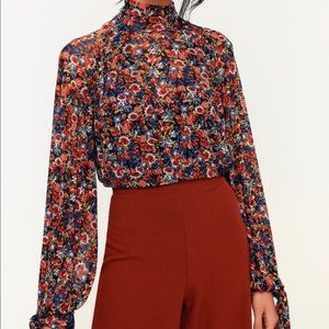 Free People All Dolled Up Mesh Top